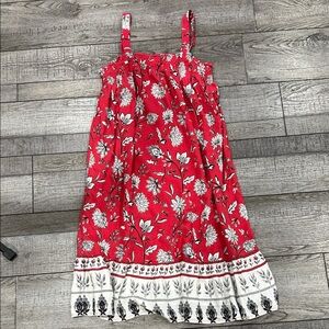 Beachlunchlounge Red and White Floral Dress